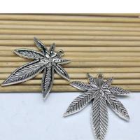 Zinklegering Leaf Hangers, Zinc Alloy, plated, mode sieraden & DIY, meer kleuren voor de keuze, 33x39mm, Verkocht door PC