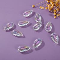 Acrylic Pendants Teardrop AB color plated DIY Sold By Bag