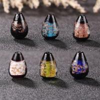 Бусины Lampwork с золотым песком, Лэмпворк, Другое покрытие, ювелирные изделия моды & DIY, Много цветов для выбора, 13x18mm, продается PC