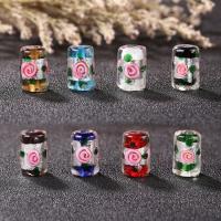 Silver Foil Lampwork Beads plated fashion jewelry & DIY Sold By PC