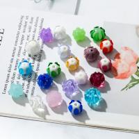 حبات Lampwork المكرر, امبورك, مطلي, مجوهرات الموضة & ديي & أنماط مختلفة للاختيار, المزيد من الألوان للاختيار, 12x10mm, 100/حقيبة, تباع بواسطة حقيبة