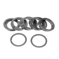 Rostfritt stål Länka ring, ROSTFRITT STÅL, silver pläterad, 30x30x1mm, Säljs av PC