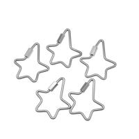 Stainless Steel Pendants Star silver color plated DIY Sold By PC