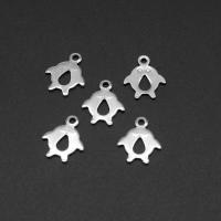 Stainless Steel Pendants silver color plated Approx Sold By Bag