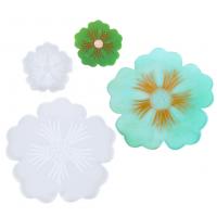 DIY Epoxy Form Set, Silikon, Blume, plattiert, nachhaltiges, keine, 10PCs/Menge, verkauft von Menge