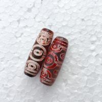 Natural Tibetan Agate Dzi Beads anoint DIY red 30mm Sold By Bag