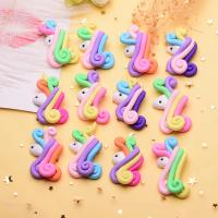 Mobile Phone DIY Decoration Polymer Clay Unicorn epoxy gel 30-40mm Sold By Bag