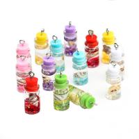 Shell Pendants Glass with Shell & Rhinestone Bottle epoxy gel DIY Sold By PC