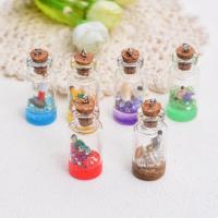 Shell Pendants Glass with Shell & Rhinestone Bottle epoxy gel DIY Sold By PC