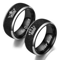 Anneaux quelques de doigts, acier inoxydable, normes différentes pour le choix & styles différents pour le choix & pour le couple, 8mm, 2mm, Taille:5-13, Vendu par PC