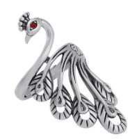 Zinklegierung Fingerring , Pfau, Einstellbar & für Frau, 10PCs/Menge, verkauft von Menge