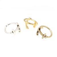 Messing Cuff fingerring, forgyldt, mode smykker, flere farver til valg, 16mmX21mm, Solgt af PC