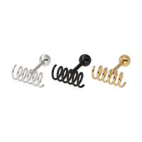 Acier titane piercing faux, Placage, unisexe, plus de couleurs à choisir, 10x4mm, 4PC/sac, Vendu par sac