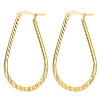 Mens acier inoxydable Hoop boucles d'oreilles, Placage, bijoux de mode & pour femme, plus de couleurs à choisir, 40mm, Vendu par paire