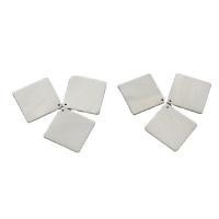 Pendentifs coquillage, coquille, poli, DIY, blanc, 20*20mm, Vendu par PC