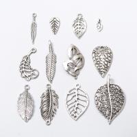 Zinklegering Leaf Hangers, Zinc Alloy, plated, mode sieraden & DIY & verschillende grootte voor keus, meer kleuren voor de keuze, Verkocht door PC