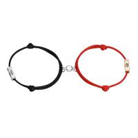 Quelques Bracelet à et Bangle, acier inoxydable, avec cuir PU, Placage, 2 pièces & styles différents pour le choix & pour le couple, 17.50x5mm, Diamètre intérieur:Environ 60mm, Vendu par fixé