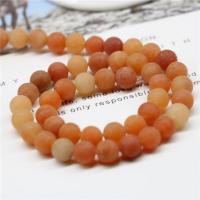 Aventurine χάντρες, Red Aventurine, Γύρος, DIY & διαφορετικό μέγεθος για την επιλογή & παγωμένος, Sold Με Strand