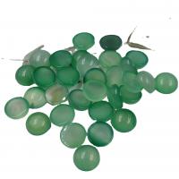 Gemstone Cabochons, Groene Calcedony, plated, mode sieraden & DIY & verschillende grootte voor keus, meer kleuren voor de keuze, Verkocht door PC