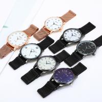 Women Wrist Watch Zinc Alloy with Magnet & PU Leather & Glass Chinese Movement watch movement fashion jewelry & Unisex plated Sold By PC