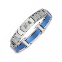 Magnetic Therapy Heath Bracelet  Stainless Steel for man & enamel Sold Per Approx 8.4 Inch Strand