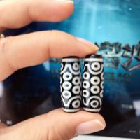 Natural Tibetan Agate Dzi Beads DIY black 30mm Sold By Bag