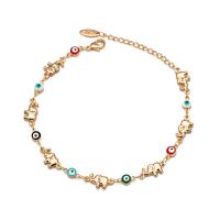 Evil Eye Jewelry Bracelet Brass fashion jewelry & enamel gold Sold By Bag