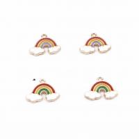 Zinc Alloy Enamel Pendants plated DIY nickel lead & cadmium free Sold By Bag