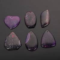 Purple Agate Μενταγιόν, επιχρυσωμένο, κοσμήματα μόδας & διαφορετικά στυλ για την επιλογή & για τη γυναίκα, περισσότερα χρώματα για την επιλογή, Sold Με PC