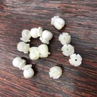 Natural White Shell Kralen, Schelp, DIY, wit, 7mmx9mm, Verkocht door PC