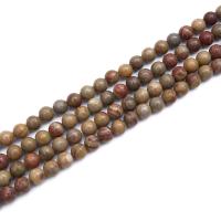 Natural Jasper Brecciated Beads Round polished DIY Sold By Strand