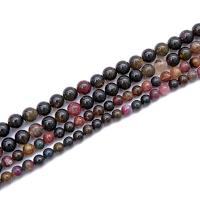 Gemstone Jewelry Beads Tourmaline Round polished DIY Sold By Strand