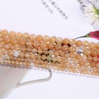 Natural Watermelon Tourmaline Beads Watermelon Brown Round DIY Sold By Strand