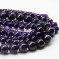 Natuurlijke Amethyst kralen, Amethist, Ronde, DIY & verschillende grootte voor keus, meer kleuren voor de keuze, Verkocht door Strand