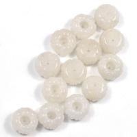 Natural Jade Beads Lighter Imperial Jade Pumpkin Carved DIY 14mm Sold By PC