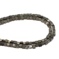 Non Magnetic Hematite Beads Square Sold By Strand