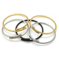 Stainless Steel Bangle plated fashion jewelry & for woman 3mm Inner Approx 58mm Sold By PC