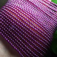 Naturlig granat perler, Garnet, lilla, Grade AAA, 3mm, 3Strands/Lot, Solgt af Lot