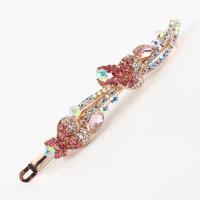 Hair Slide Zinc Alloy fashion jewelry & with rhinestone Sold By PC