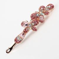 Hair Slide Zinc Alloy fashion jewelry & with rhinestone Sold By PC