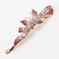 Hair Slide Zinc Alloy fashion jewelry & with rhinestone Sold By PC