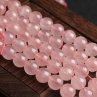 Perles Quartz Rose naturel, Rond, poli, DIY & normes différentes pour le choix, rose, Vendu par brin