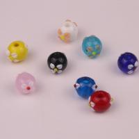 Raffineret Lampwork perler, forgyldt, mode smykker & du kan DIY, flere farver til valg, 20x20mm, Solgt af PC