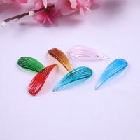 Cristal de murano DIY Fornituras para Accesorios para el cabello, chapado, Joyería & Bricolaje, más colores para la opción, 14x45mm, Vendido por UD