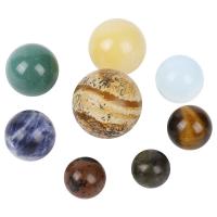 Pietra naturale Ball sfera, with legno, Cerchio, 8 pezzi, 320x130x40mm, Venduto da scatola