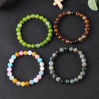 Gemstone Bracelet plated fashion jewelry multi-colored 170mm Sold By Strand