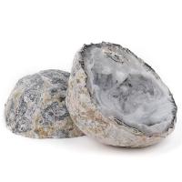 Agata messicana decorazione, Irregolare, stile Druzy & DIY, grigio, 60-80mm, Venduto da coppia