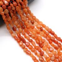 Gemstone Chips Red Aventurine irregular polished DIY reddish orange Sold By Strand