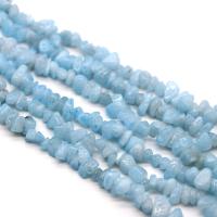 Aquamarine Beads irregular polished DIY light blue Sold By Strand