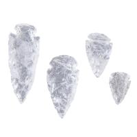 Naturlig Quartz Vedhæng, Clear Quartz, pilespids, du kan DIY & forskellig størrelse for valg & ingen hul, Crystal afværget, Solgt af PC